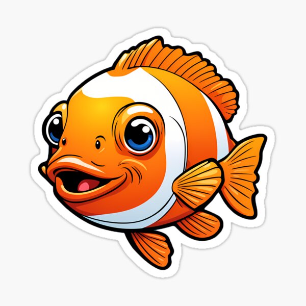 Item preview, clownfish designed and sold by sticker-connect.