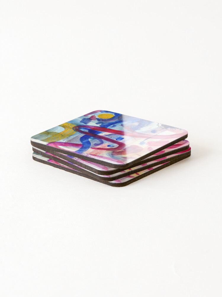 Thumbnail 4 of 5, Coasters (Set of 4), Sentimental Abstract designed and sold by Bearwizzard.