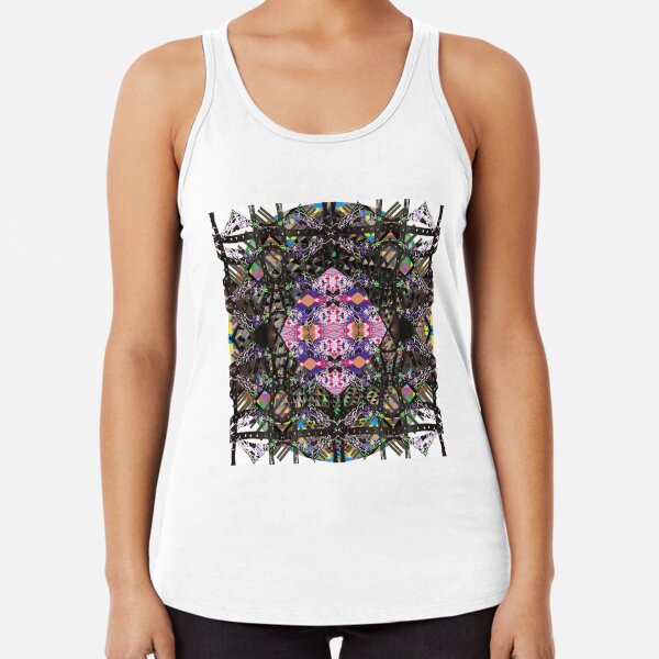 pattern, tracery, weave, template, ingenious, novel, own, individual Racerback Tank Top