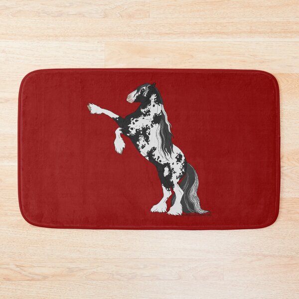 Item preview, Rearing Black Gypsy Vanner Horse designed and sold by DappledMoon.