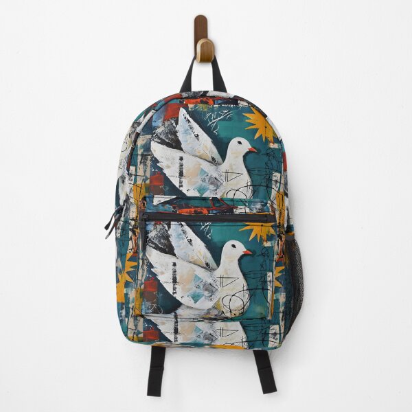 Item preview, Urban Serenity with Dove- Blended Graffiti and Neo-Expressionism in Flight Generative AI designed and sold by OlfactoART Studio.