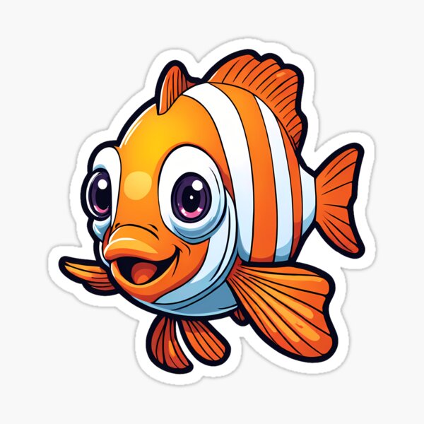 Item preview, clownfish designed and sold by sticker-connect.