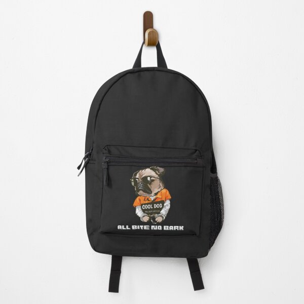 Item preview, All bite no bark - prisoner pug gift designed and sold by MrLAS.