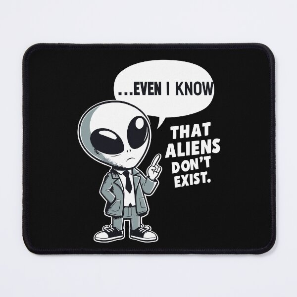 Item preview, Skeptical Alien: A Humorous Sci-Fi Design designed and sold by Designowner.