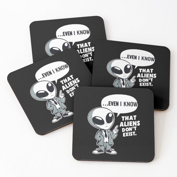 Item preview, Skeptical Alien: A Humorous Sci-Fi Design designed and sold by Designowner.