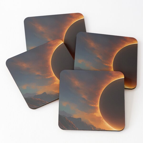 Item preview, Eclipse in Liquid Art: Celestial Flow on Digital Canvas designed and sold by Artedig.