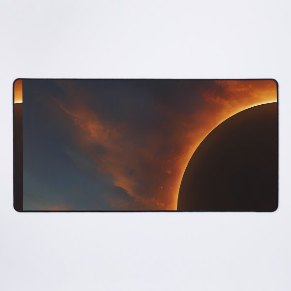 Item preview, Eclipse in Liquid Art: Celestial Flow on Digital Canvas designed and sold by Artedig.
