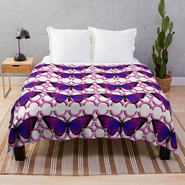 Item preview, Butterfly Symmetry: Geometric Pink & White Pattern designed and sold by LLdreams.