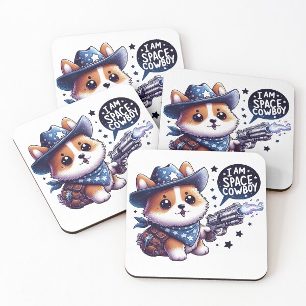 Item preview, Space Cowboy Corgi designed and sold by LemuellTrends.