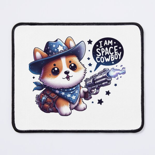 Item preview, Space Cowboy Corgi designed and sold by LemuellTrends.
