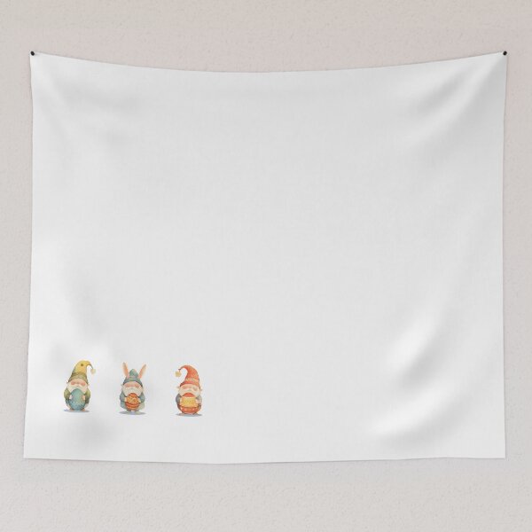 Item preview, Tiny Easter Egg Gnome Trio, Colorful Gnomes Holding Easter Egg designed and sold by Frezcola.