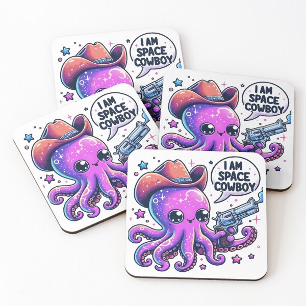 Item preview, Space Cowboy Octopus designed and sold by LemuellTrends.