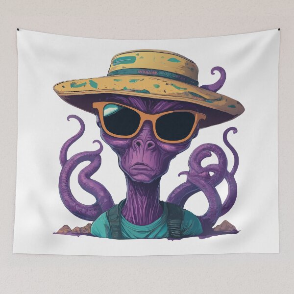 Item preview, Cool Alien Explorer: Stylish Extraterrestrial Artwork designed and sold by Designowner.