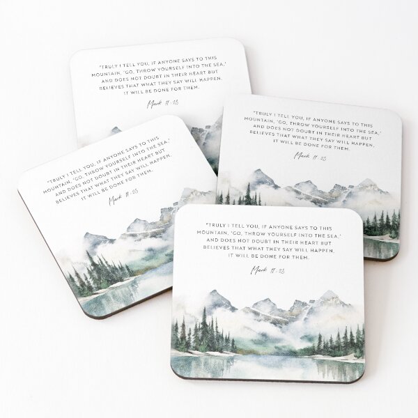 Item preview, Faith Moves Mountains Mark 11:23 designed and sold by KAMdesignhaus.