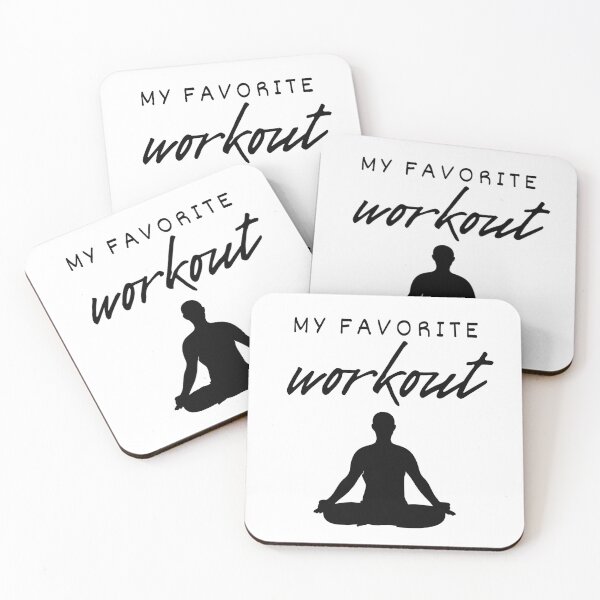 Item preview, My Favorite Workout - Yoga Sitting Man designed and sold by Ghoof-Wear.