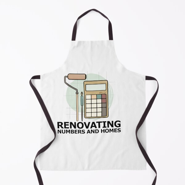 Item preview, Renovating numbers and homes with calculator and paintbrush designed and sold by FWLKIT.