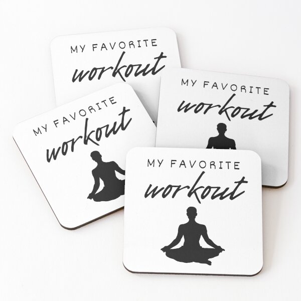 Item preview, My Favorite Workout - Yoga Sitting Man designed and sold by Ghoof-Wear.