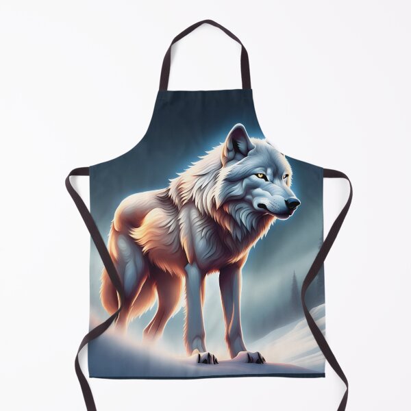 Item preview, Lone wolf snowy landscape designed and sold by Astralia.