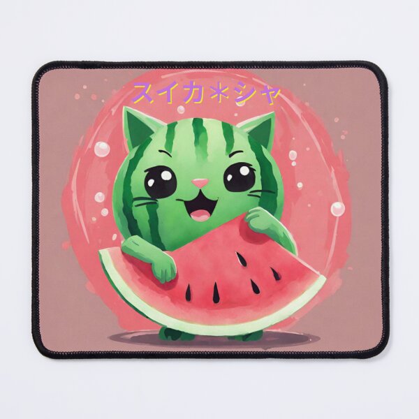 Item preview, Suika Chat - Watermelon Cat designed and sold by Kobachan.
