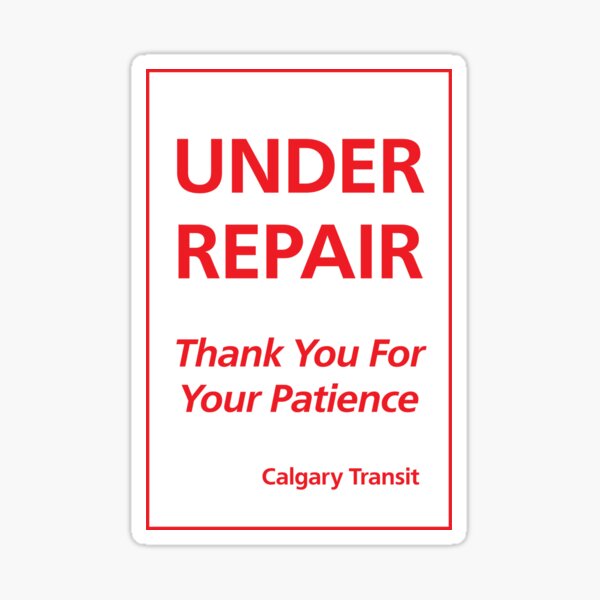Item preview, Calgary Transit Under Repair designed and sold by whatchyyc.