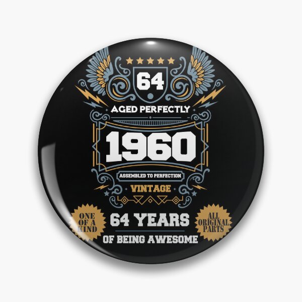 Aperçu de l'œuvre Vieilli parfaitement génial depuis 1960 Legend, édition limitée, 64e anniversaire, assemblé à la perfection, Legend is Born, 64 ans d'être génial créée et vendue par DjenShop.