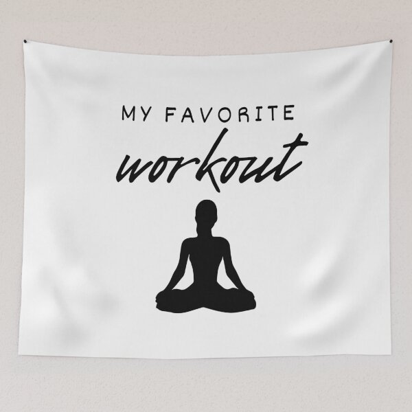 Item preview, My Favorite Workout - Yoga Sitting Woman designed and sold by Ghoof-Wear.