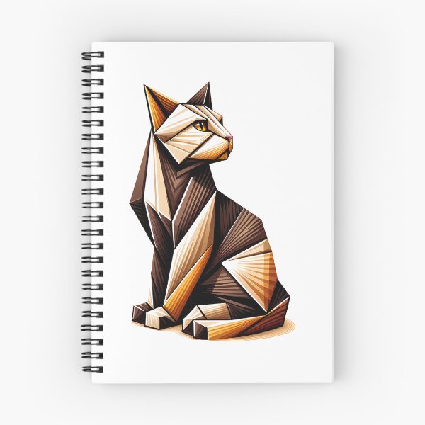 Item preview, Mesmerizing Origami-Style American Wirehair Cat Gazing into the Mystical Horizon designed and sold by EnchantSticks.