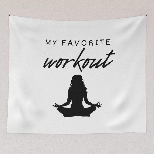 Item preview, My Favorite Workout - Yoga Sitting Woman designed and sold by Ghoof-Wear.