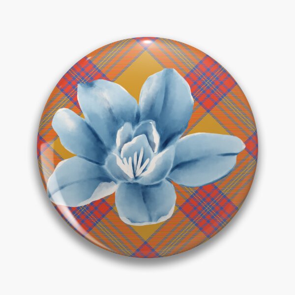 Item preview, Blue Flower Flannel designed and sold by becca6125.