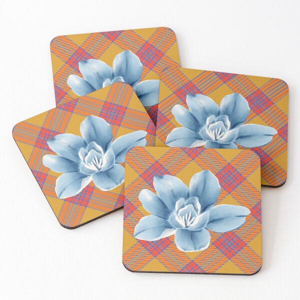 Item preview, Blue Flower Flannel designed and sold by becca6125.