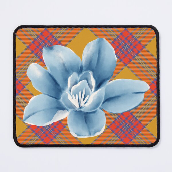 Item preview, Blue Flower Flannel designed and sold by becca6125.