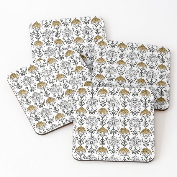 Item preview, Nouveau Pattern - Black and Gold Floral - Vintage Pattern - Art Nouveau designed and sold by DreamersPlan.