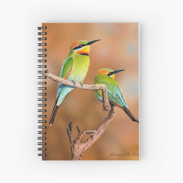 Item preview, Chaleur (Guêpiers arc-en-ciel) designed and sold by Frances McMahon Watercolour Bird Artist.