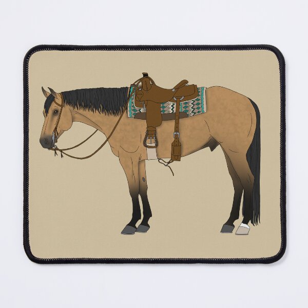 Item preview, Buckskin Quarter Horse in Western Tack designed and sold by DappledMoon.