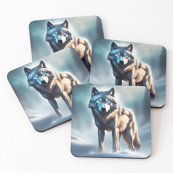 Item preview, Lone wolf snow landscape designed and sold by Astralia.