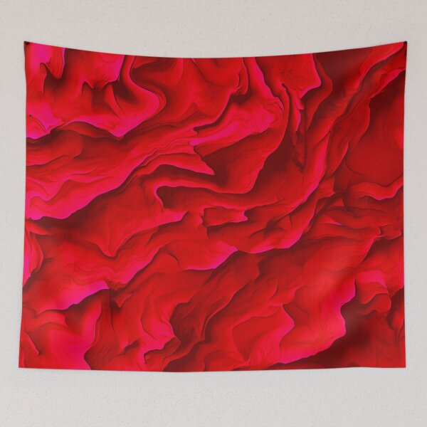 Item preview, Red swirls abstract art designed and sold by Fantacaroo Designs.