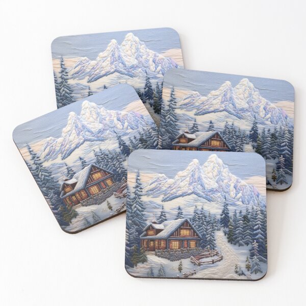 Item preview, Ski Lodge In The Swiss Alps designed and sold by NDMDesignStudio.