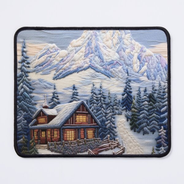 Item preview, Ski Lodge In The Swiss Alps designed and sold by NDMDesignStudio.