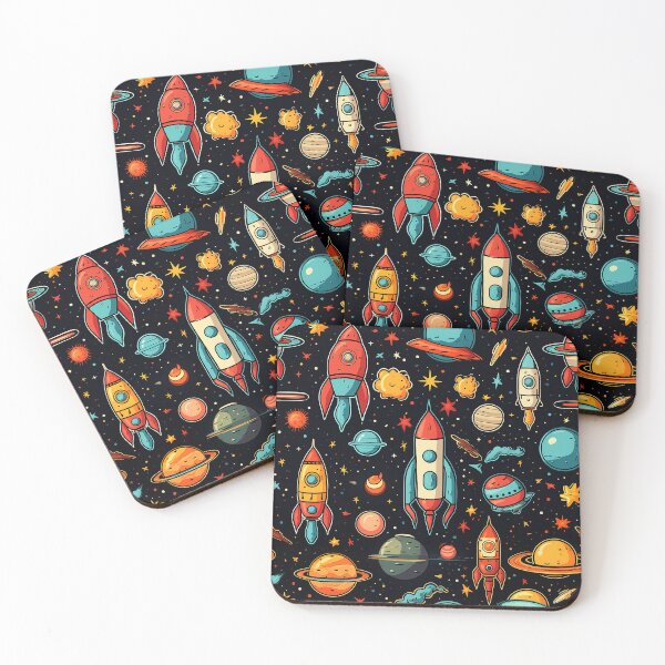 Item preview, Rockets and spacecraft pattern designed and sold by TrPatternLab.