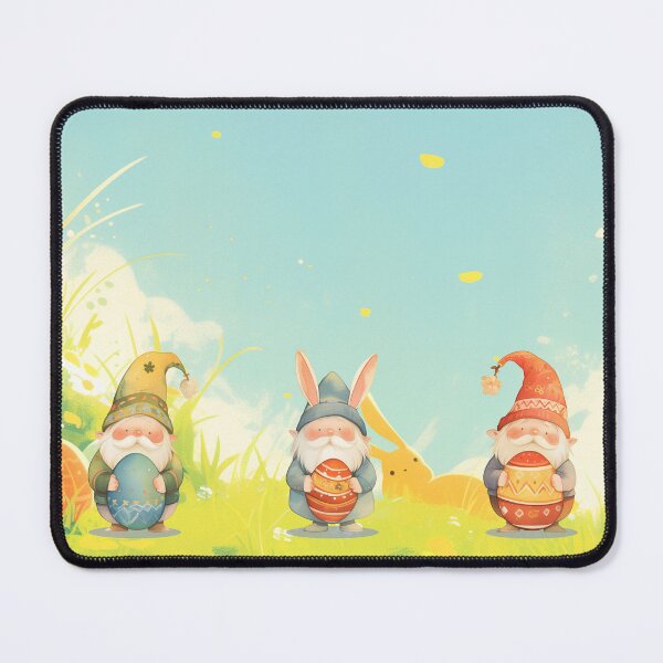 Item preview, Tiny Easter Egg Gnome Trio, Colorful Gnomes Holding Easter Egg designed and sold by Frezcola.
