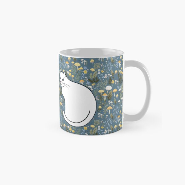 Cats Posing in Wildflowers Classic Mug