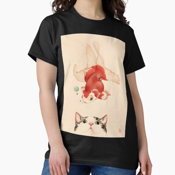 Item preview, Cat and Goldfish  designed and sold by Broccoli  Cat Art.
