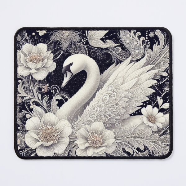 Item preview, Elegant Swan Lace and Pearls designed and sold by purplesensation.