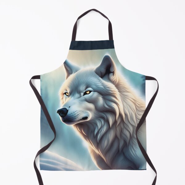 Item preview, Lone white wolf portrait designed and sold by Astralia.