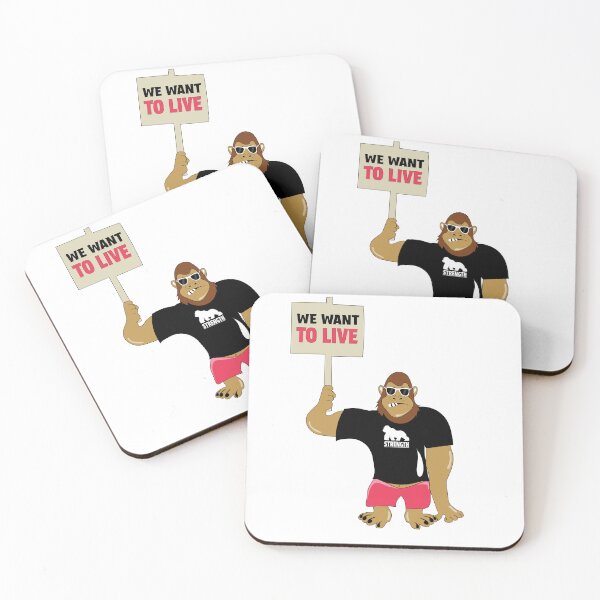 Item preview, Protest of the Gorillas We Want to Live  designed and sold by SwailemPlanet.