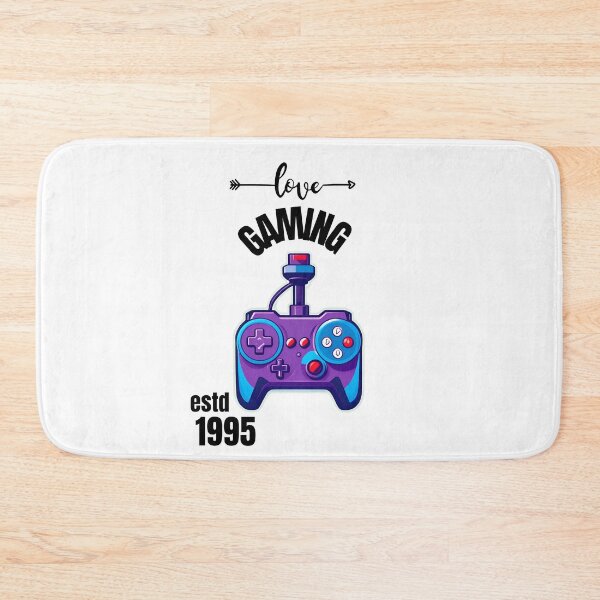 Item preview, "Love Gaming ESTD 1995" joystick idesign illustration for gamer white version  designed and sold by Artify Illustrator.