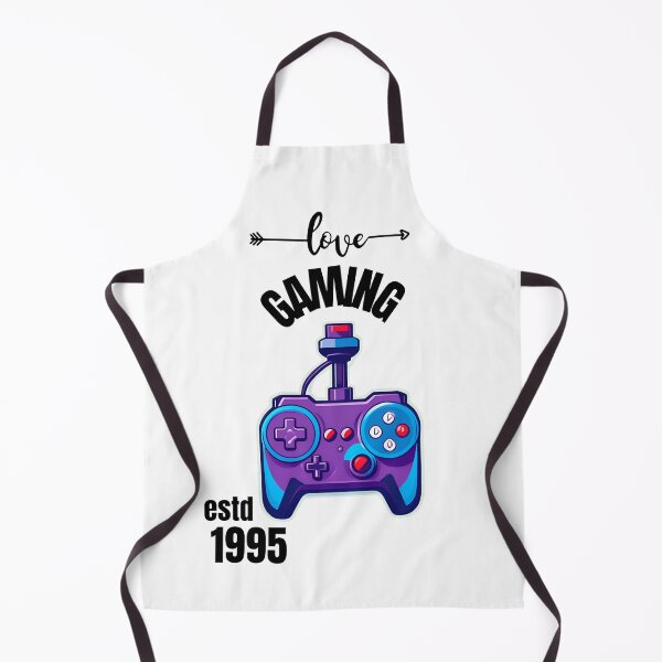Item preview, "Love Gaming ESTD 1995" joystick idesign illustration for gamer white version  designed and sold by Artify Illustrator.