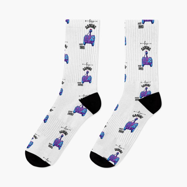 Item preview, "Love Gaming ESTD 1995" joystick idesign illustration for gamer white version  designed and sold by Artify Illustrator.