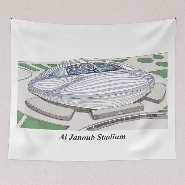 Item preview, Sketch of Al Janoub Stadium designed and sold by GaalArt.