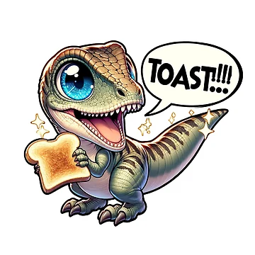Artwork thumbnail, Toast Raptor by StickyBear